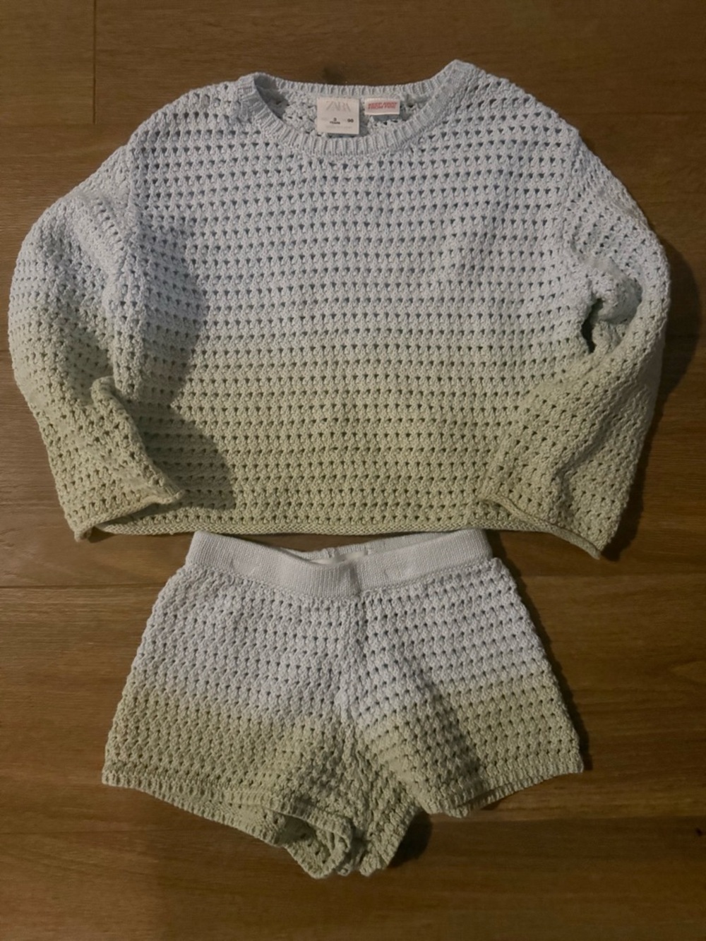 Zara Crochet Toddler Knit Two-Piece Set